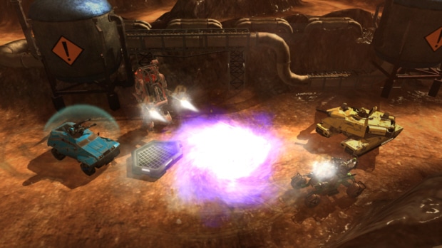 Red Faction: Battlegrounds screenshot. Downloadable XBLA, PSN vehicle-combat game for 2011