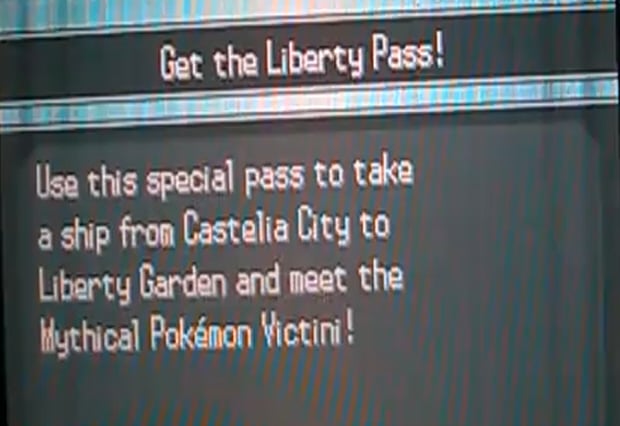 How To Download Liberty Pass For Victini In Pokemon Black And