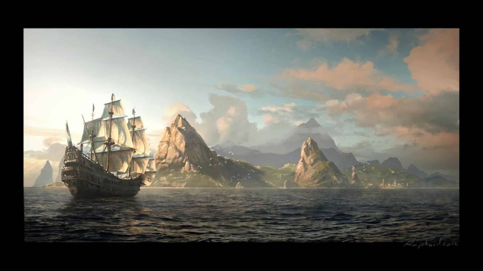 Assassin’s Creed 4 Painting Wallpaper - 1920 x 1080 jpeg 194kB