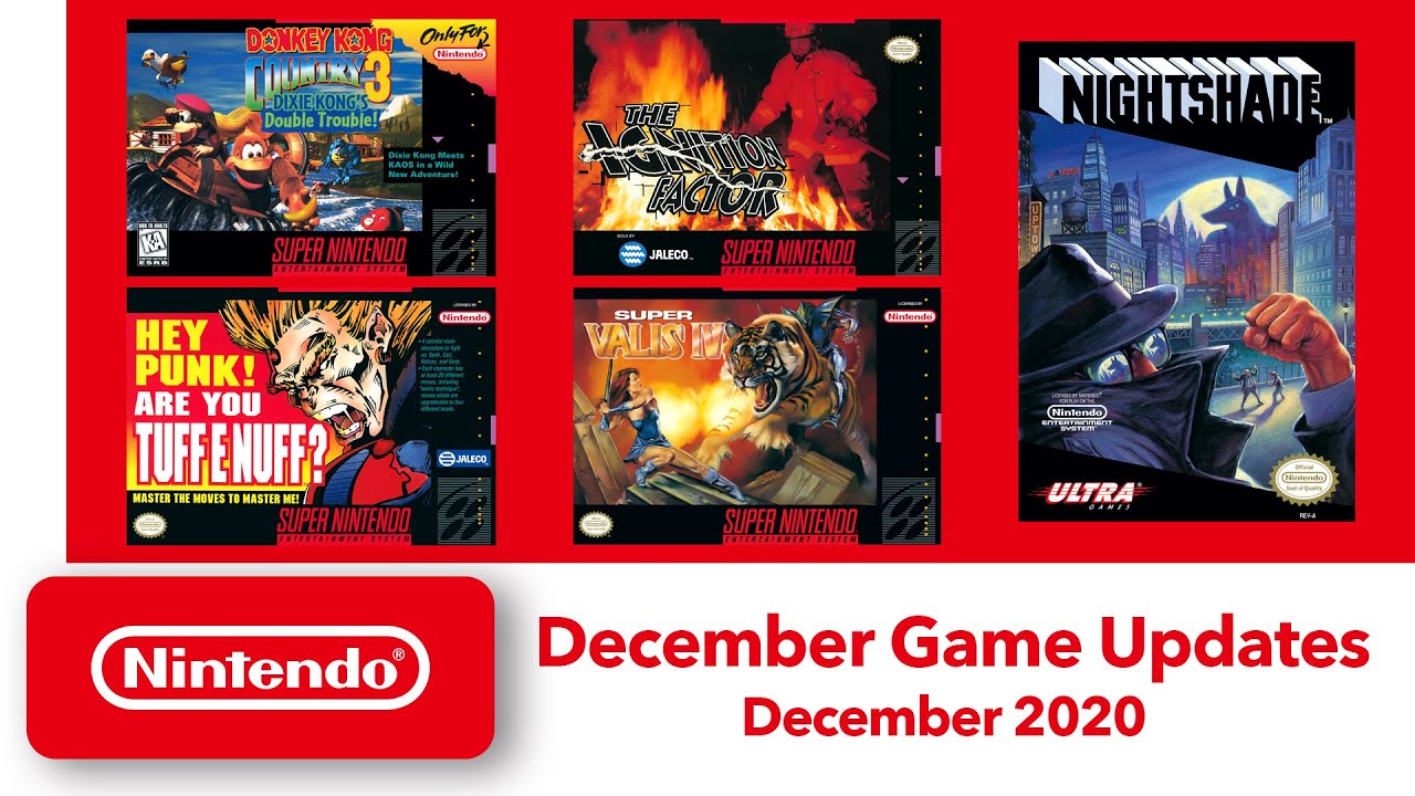 Nintendo Switch Online Games for December 2020 Lineup - Video Games Blogger