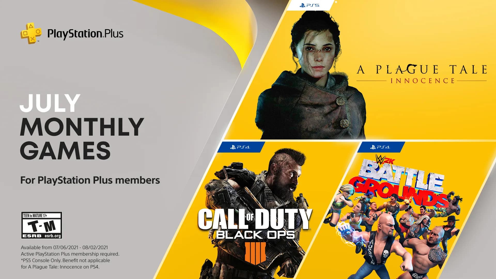 PlayStation Plus Games for July 2021 Lineup